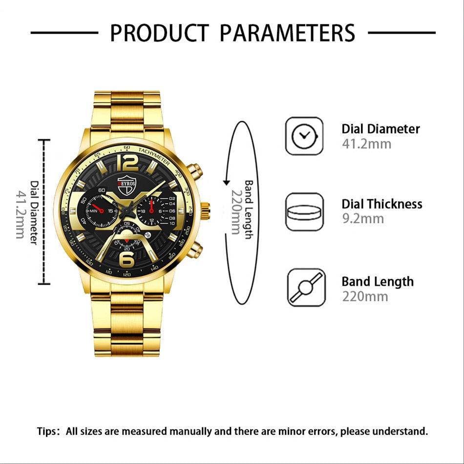Iron Face Stainless Steel Wrist Watch for Men - Premium Watches from Dressmycell.com - Just $20.00! Shop now at Dressmycell.com
