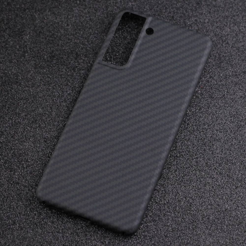 Real Carbon Fiber Phone Case For Samsung Ga;axy S21 Series - Premium Mobile Phone Cases from Dressmycell.com - Just $42.00! Shop now at Dressmycell.com