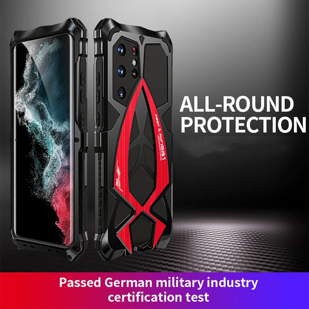 Military Grade Shock Proof Armor Case For Samsung - Premium Mobile Phone Cases from Dressmycell.com - Just $35.00! Shop now at Dressmycell.com