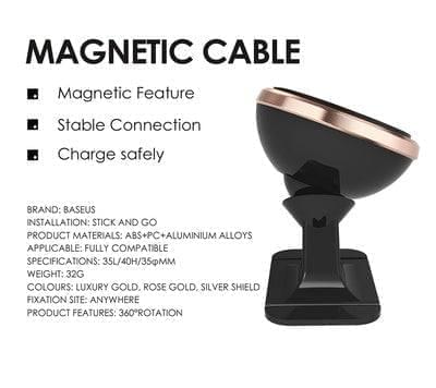 Baseus Magnetic Car Phone Holder - Premium Other Phone Accessories from Dressmycell.com - Just $18.00! Shop now at Dressmycell.com