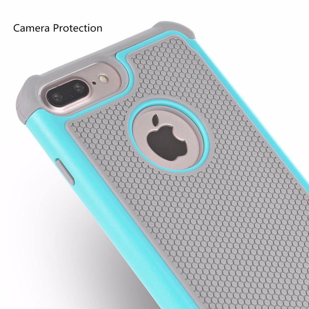 Shockproof Dual Protection Case for iPhone - Premium Mobile Phone Cases from Dressmycell.com - Just $18.00! Shop now at Dressmycell.com