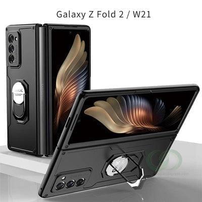 Armor Case With Ring Holder For Samsung Galaxy Z Fold 2 - Premium Mobile Phone Cases from Dressmycell.com - Just $25.00! Shop now at Dressmycell.com